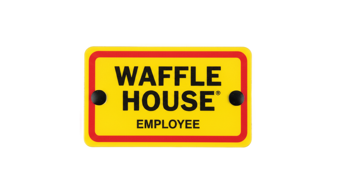 waffle house name tag png PNG transparent background