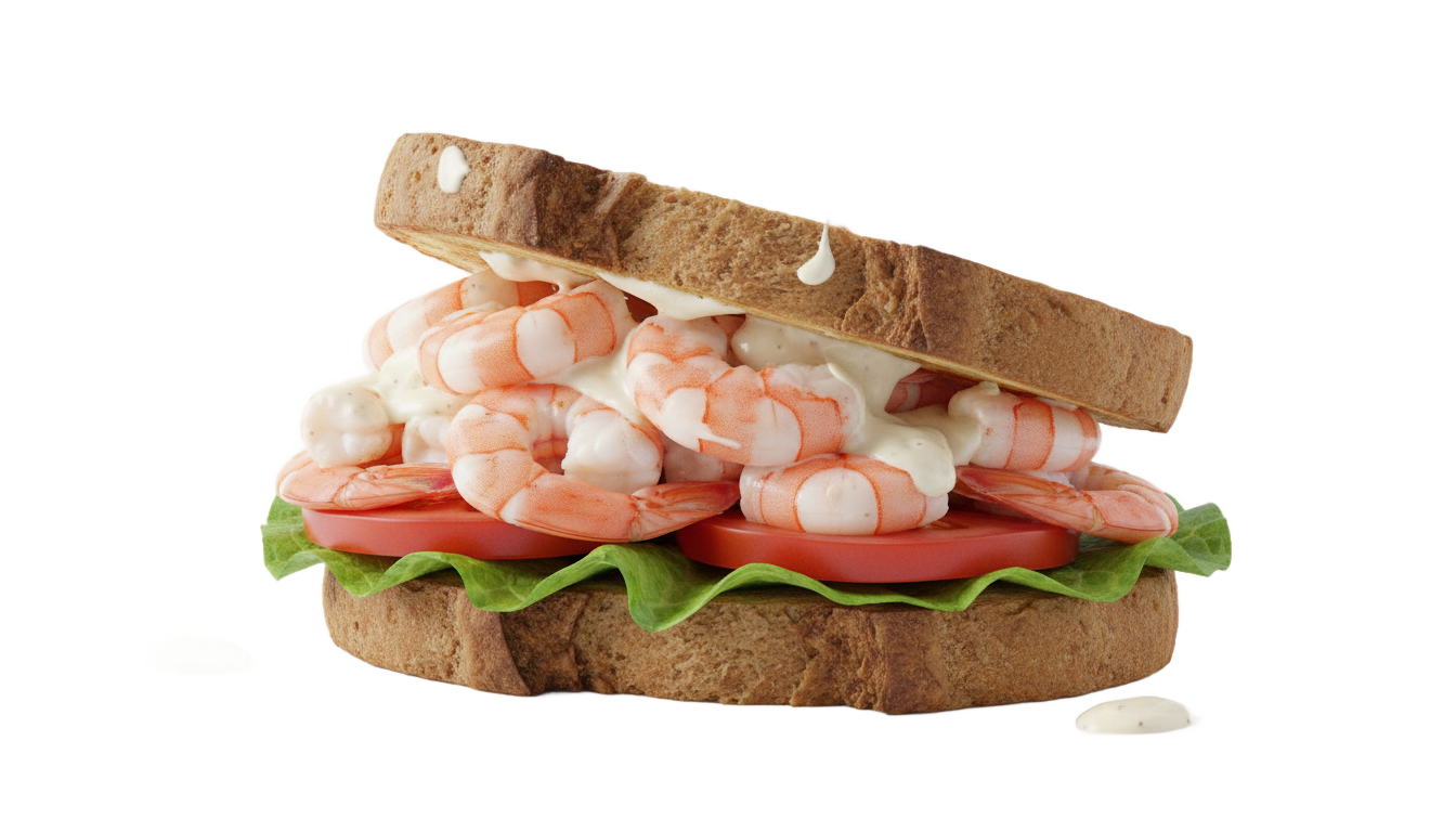shrimp sandwich png PNG transparent background