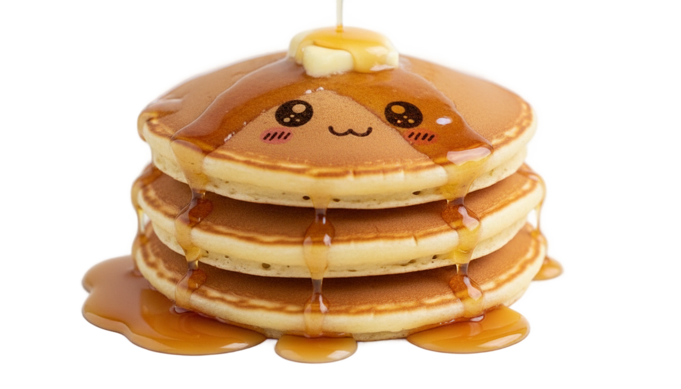 cute pancake png PNG transparent background