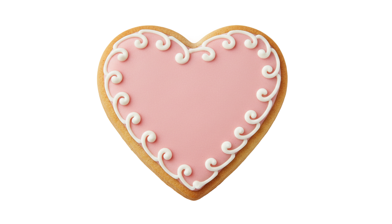 heart cookie png PNG transparent background