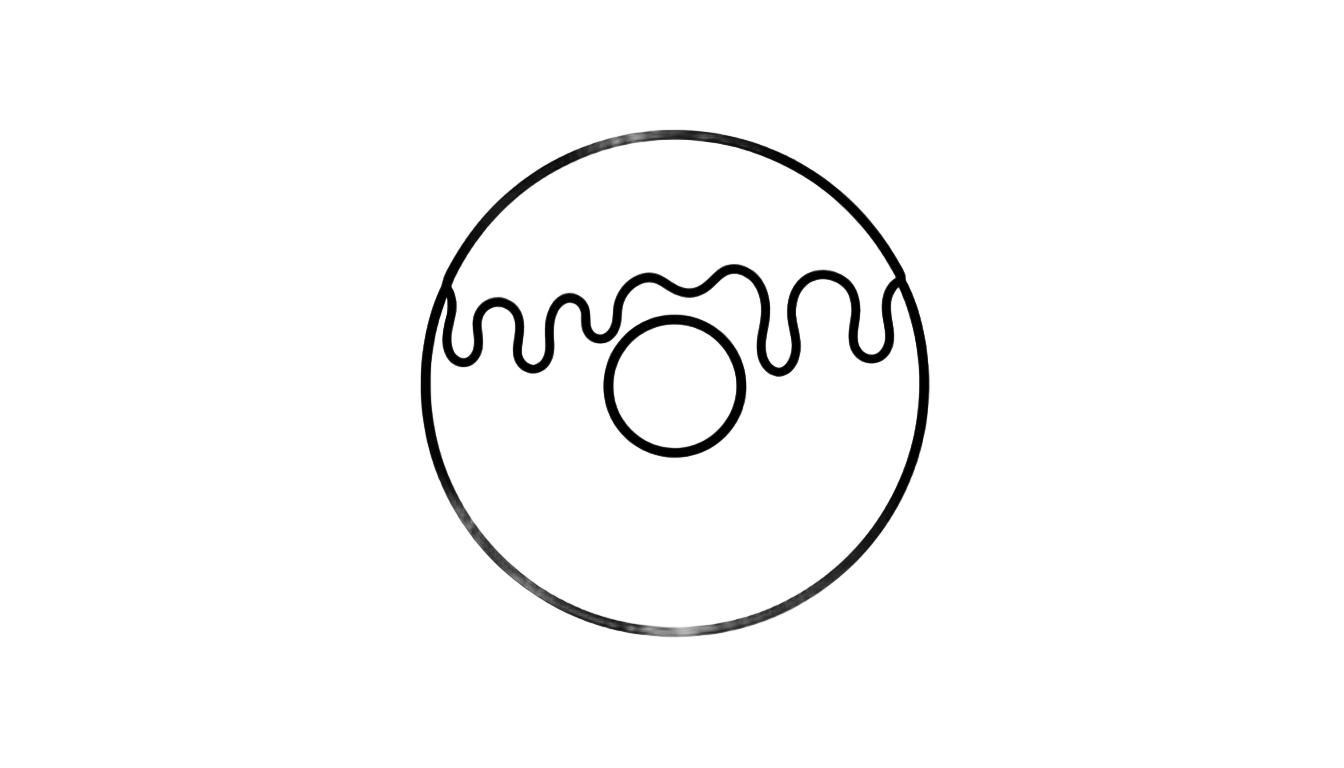 donut outline png PNG transparent background