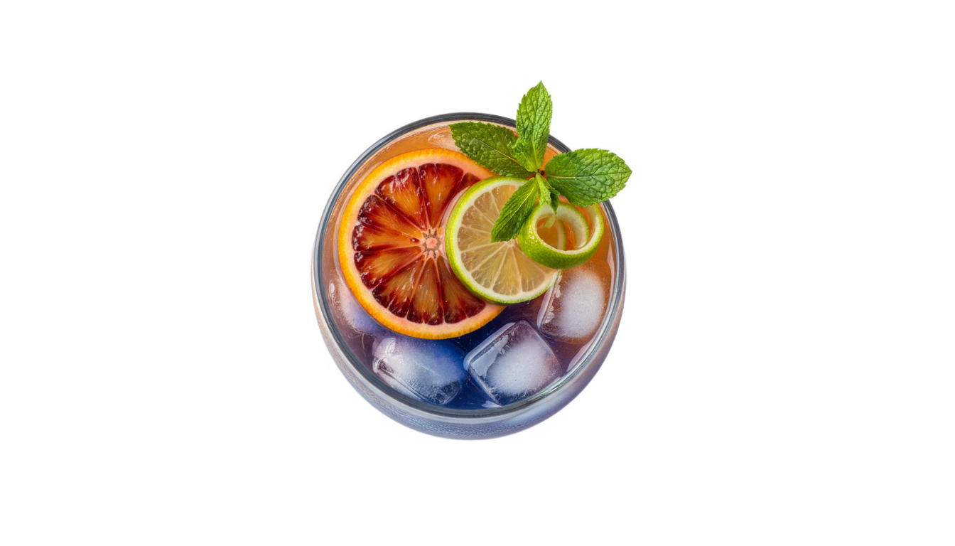 cocktail top view png PNG transparent background