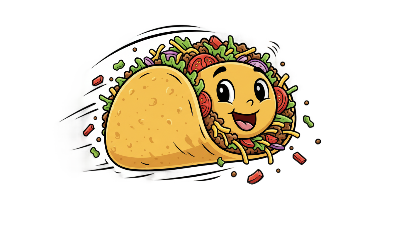 animated taco png PNG transparent background
