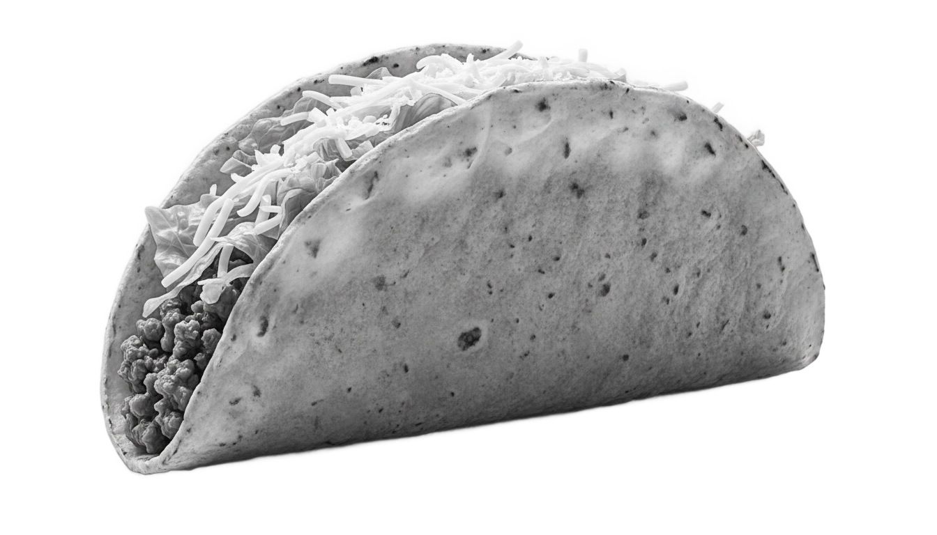 taco png black and white PNG transparent background
