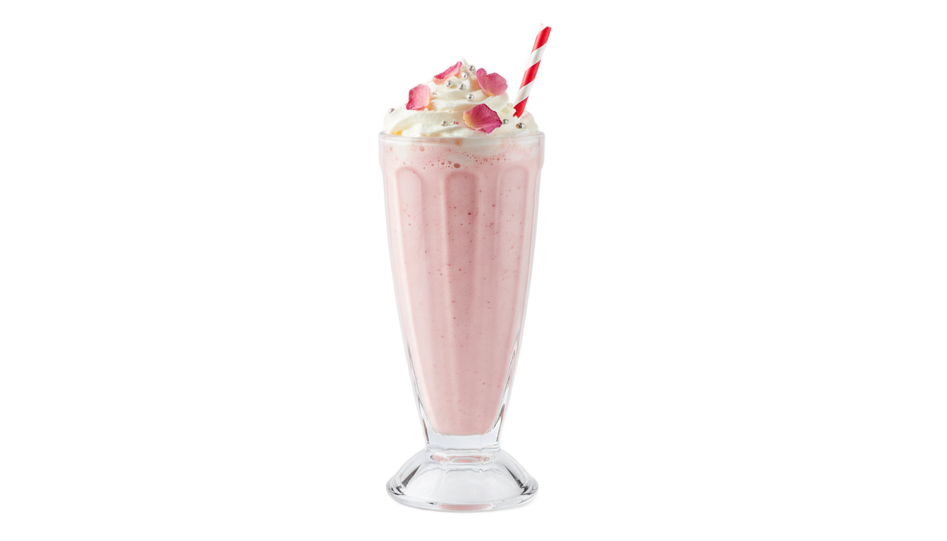 rose milkshake png PNG transparent background