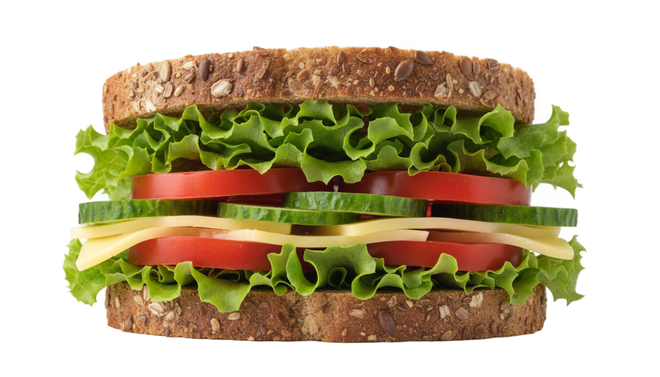 veg sandwich png PNG transparent background