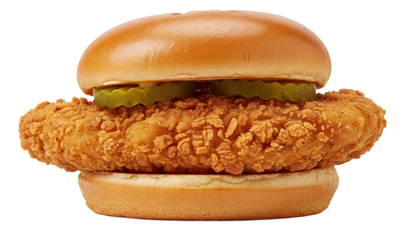 chick fil a sandwich png PNG transparent background