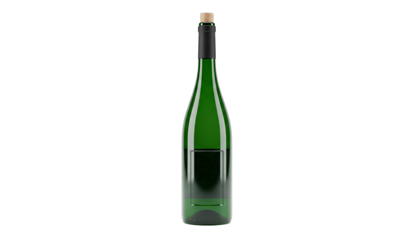 green wine bottle png PNG transparent background
