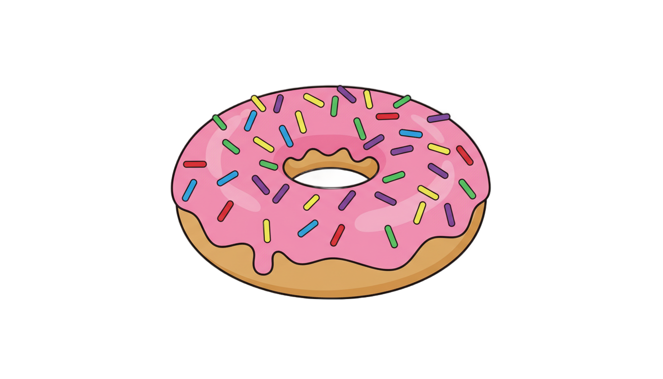 donut vector png PNG transparent background