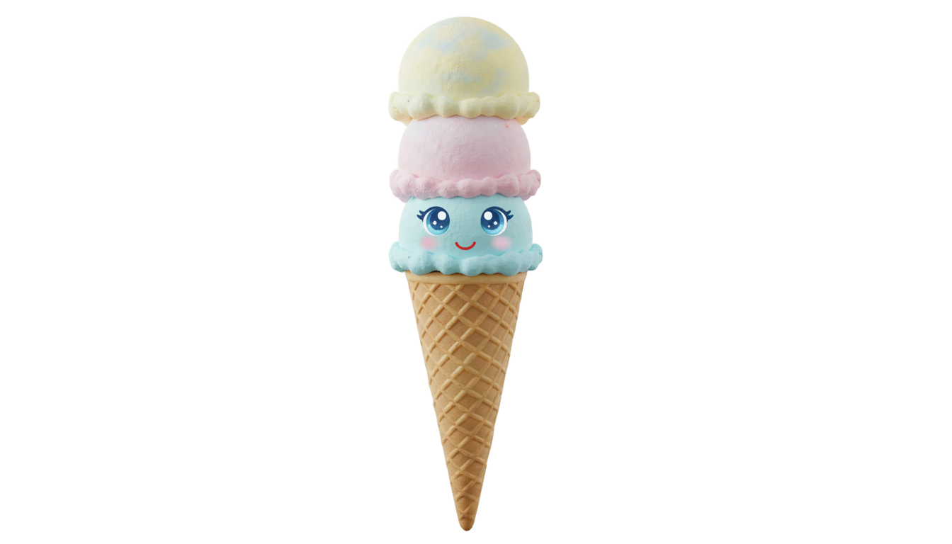 kawaii ice cream png PNG transparent background