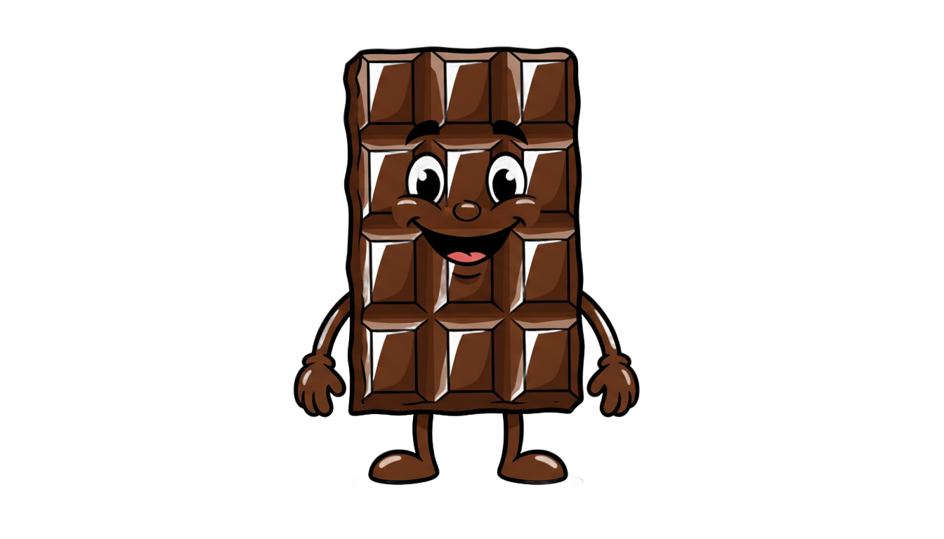chocolate png cartoon PNG transparent background