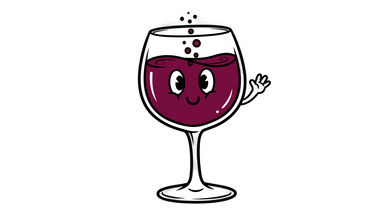 wine glass png cartoon PNG transparent background