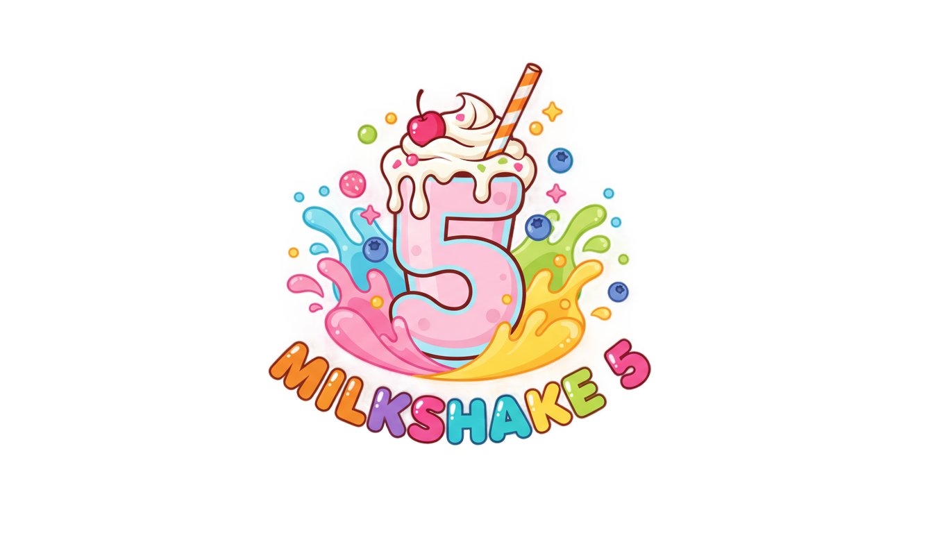 channel 5 milkshake logo png PNG transparent background