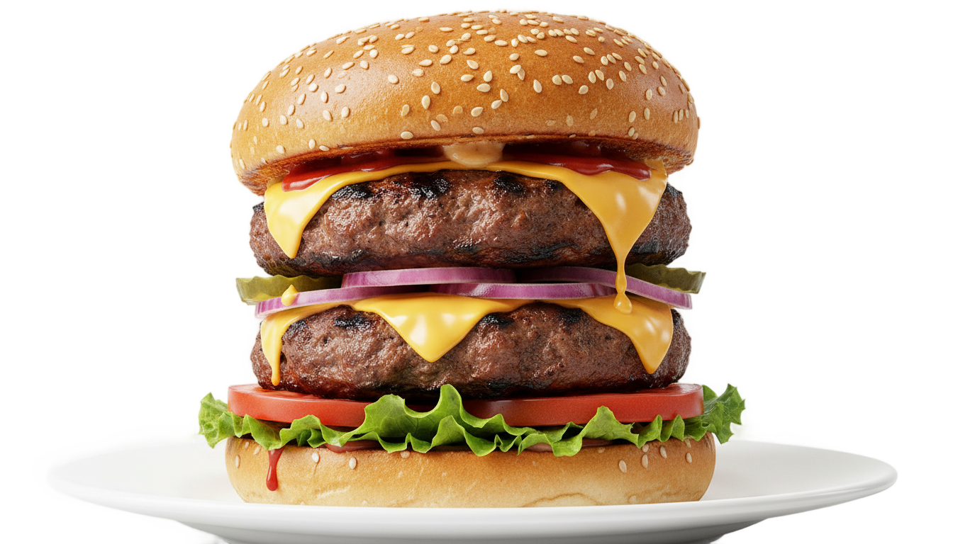juicy burger png PNG transparent background