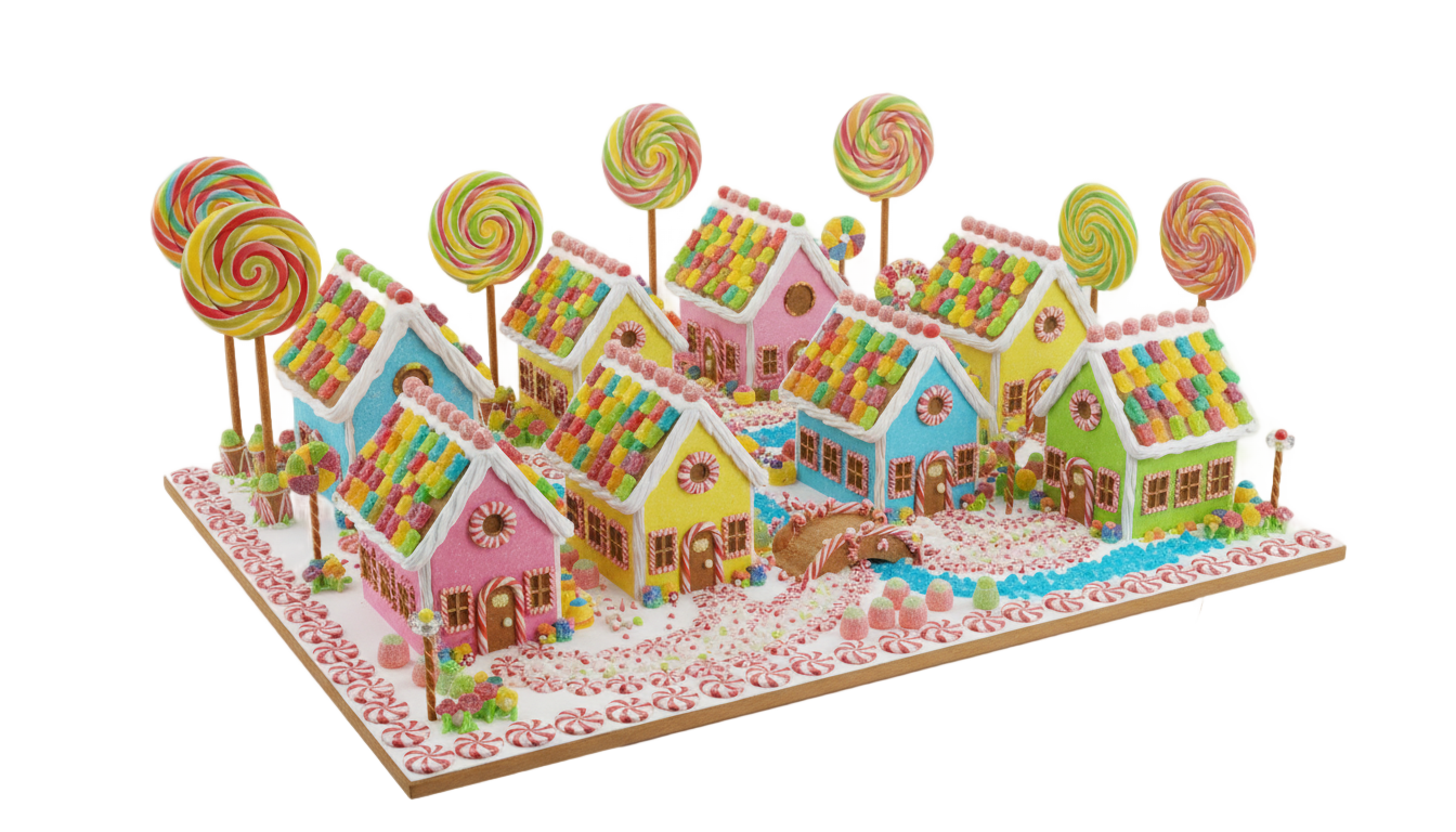 candy village png PNG transparent background
