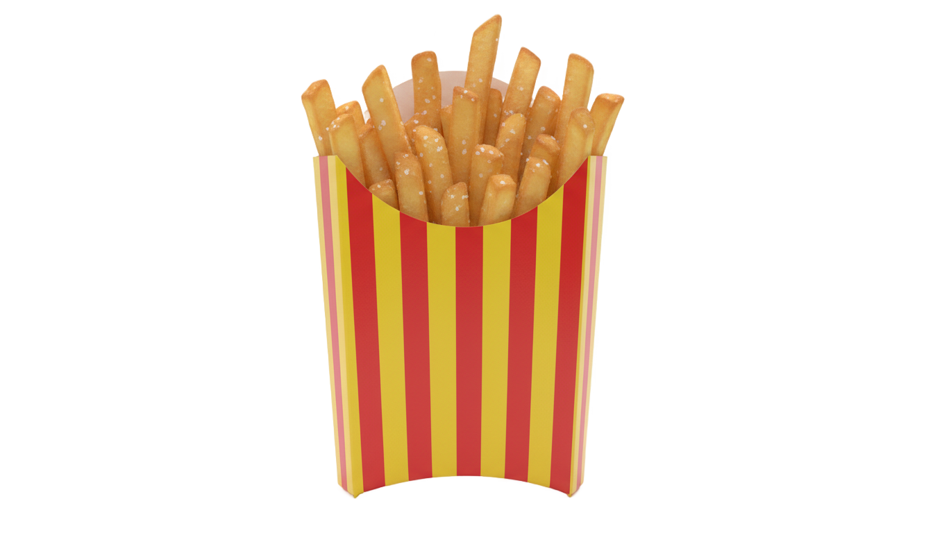 french fries box png PNG transparent background
