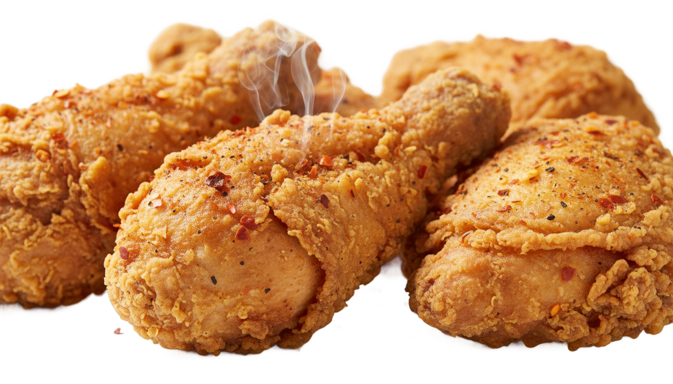 spicy fried chicken png PNG transparent background