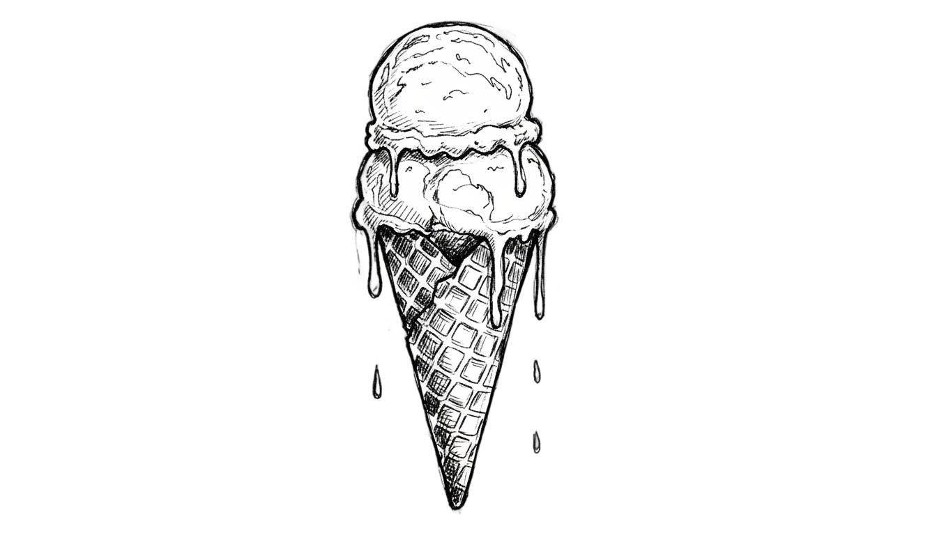 ice cream sketch png PNG transparent background