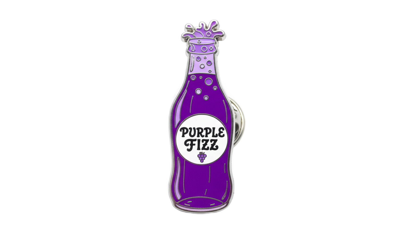 grape soda pin png PNG transparent background