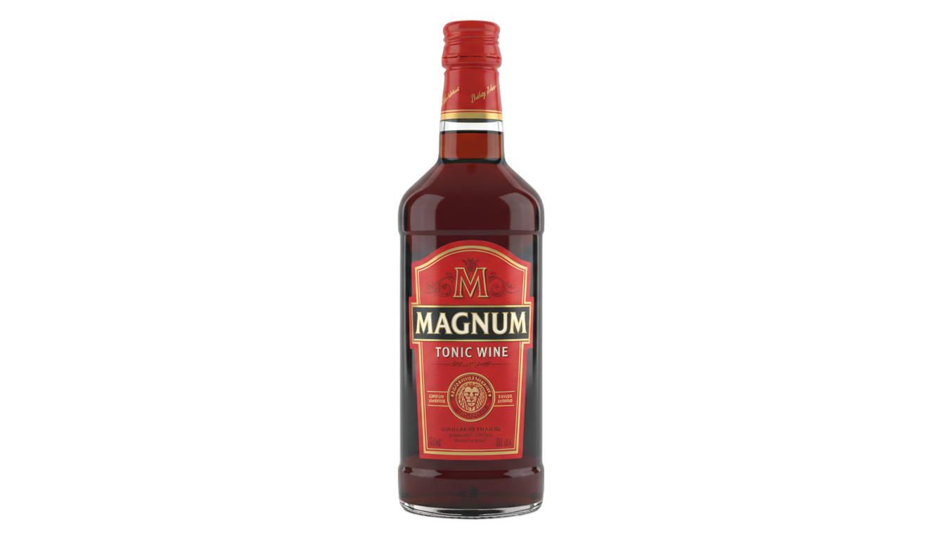 magnum tonic wine png PNG transparent background
