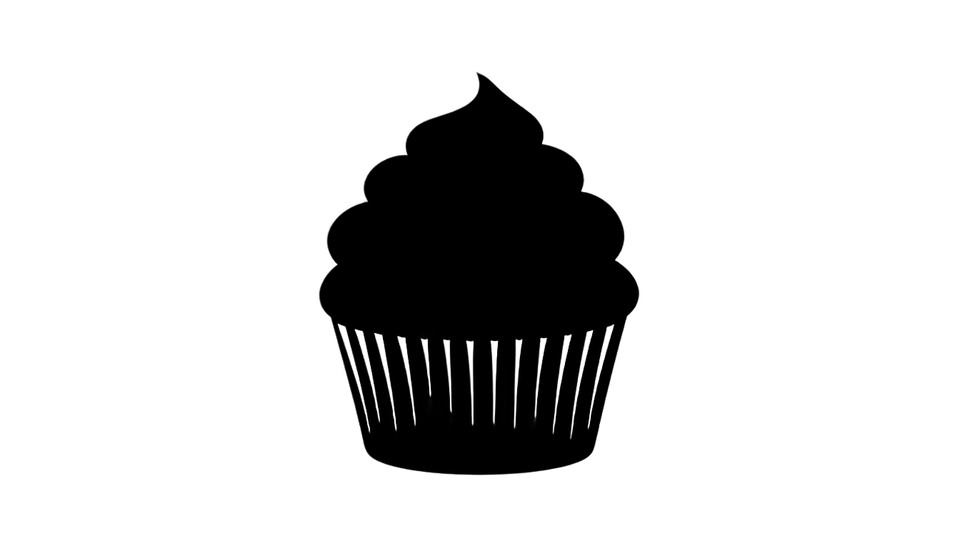 cupcake silhouette png PNG transparent background