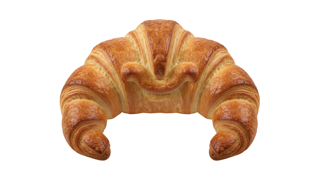 croissant png cartoon PNG transparent background