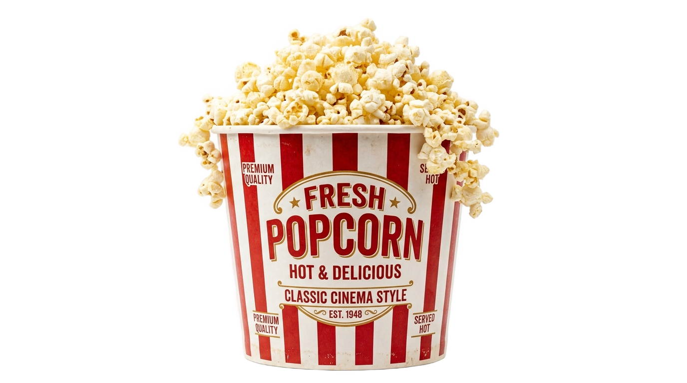 fresh popcorn logo png PNG transparent background