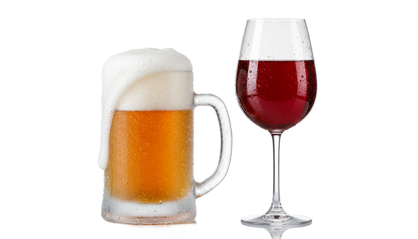 beer and wine png PNG transparent background