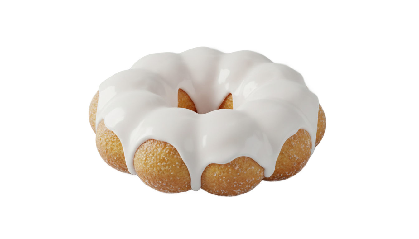 white donut png PNG transparent background
