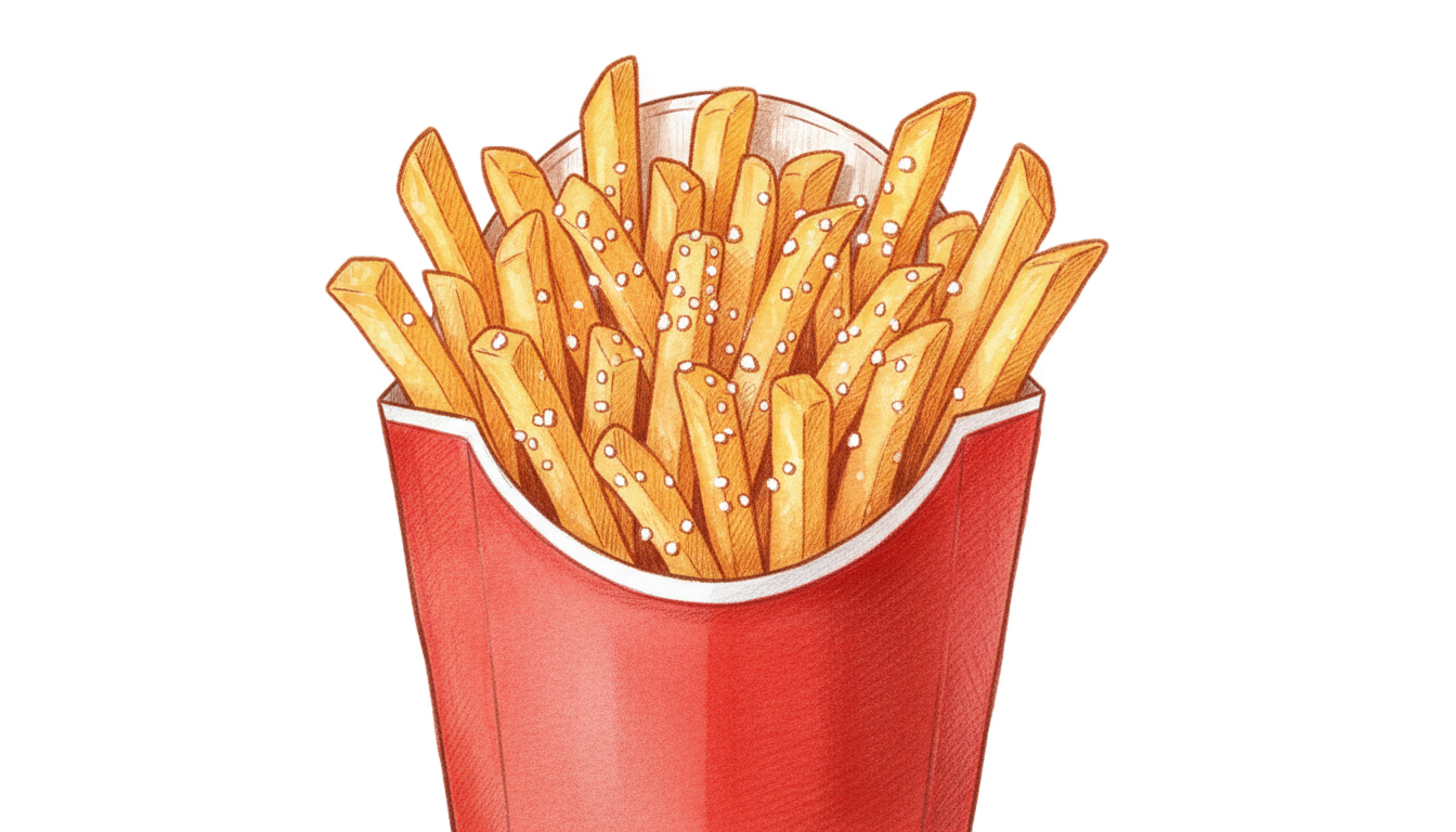 french fries illustration png PNG transparent background