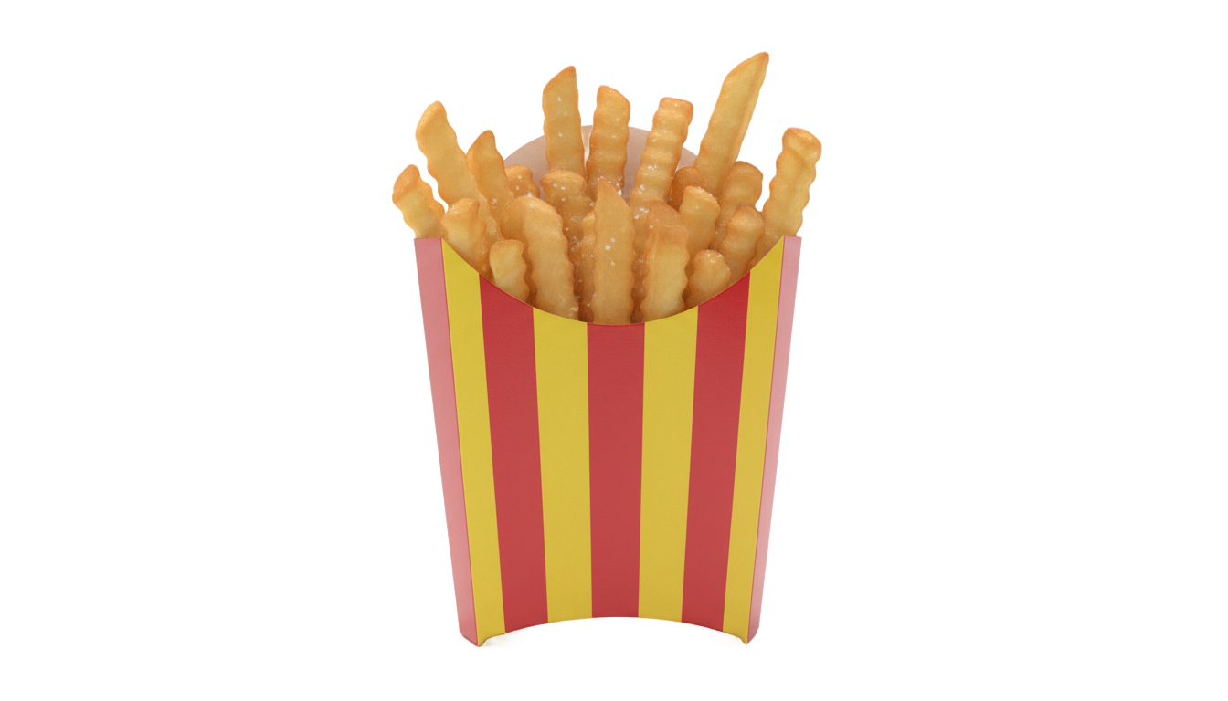 french fries box png PNG transparent background