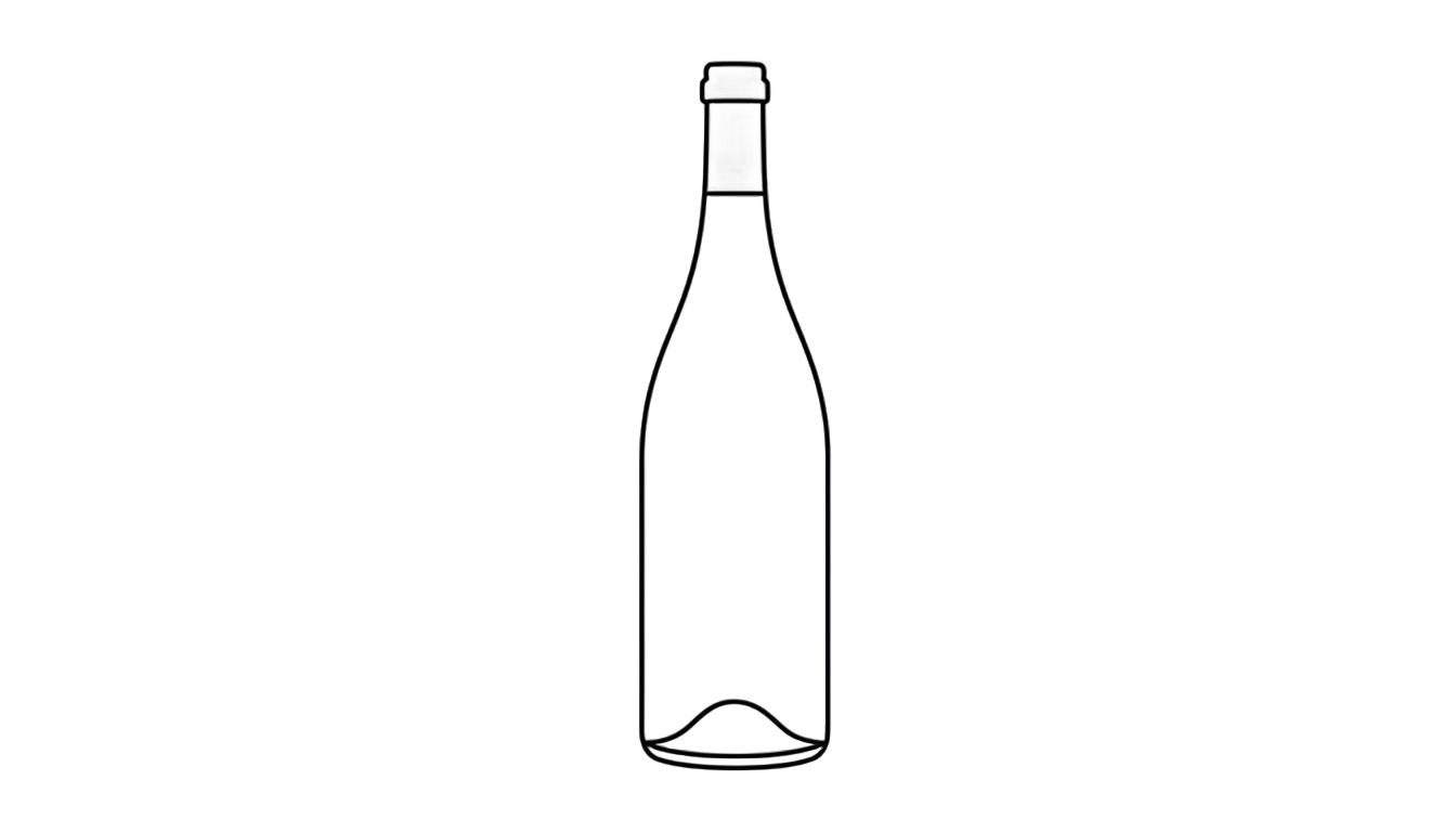 wine bottle outline png PNG transparent background
