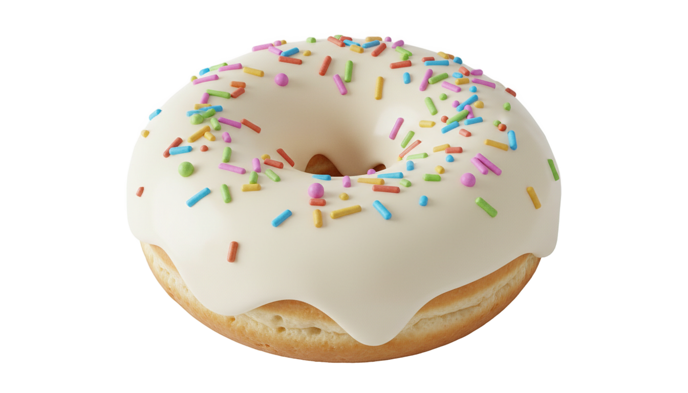 vanilla donut png PNG transparent background