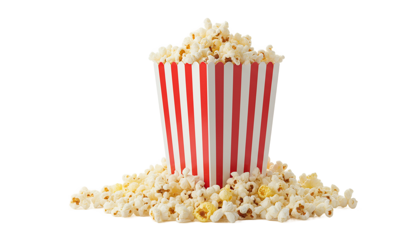 popcorn graphic png PNG transparent background