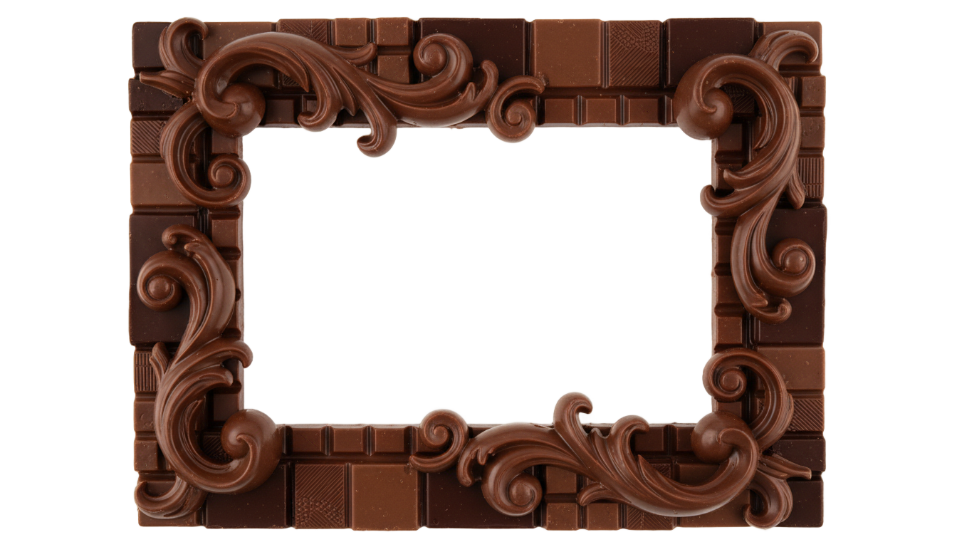 chocolate frame png PNG transparent background