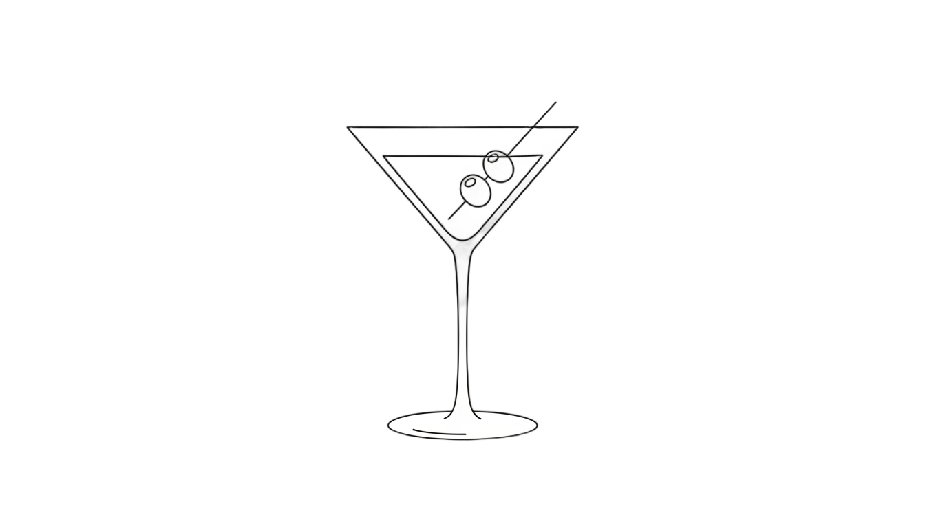 cocktail outline png PNG transparent background