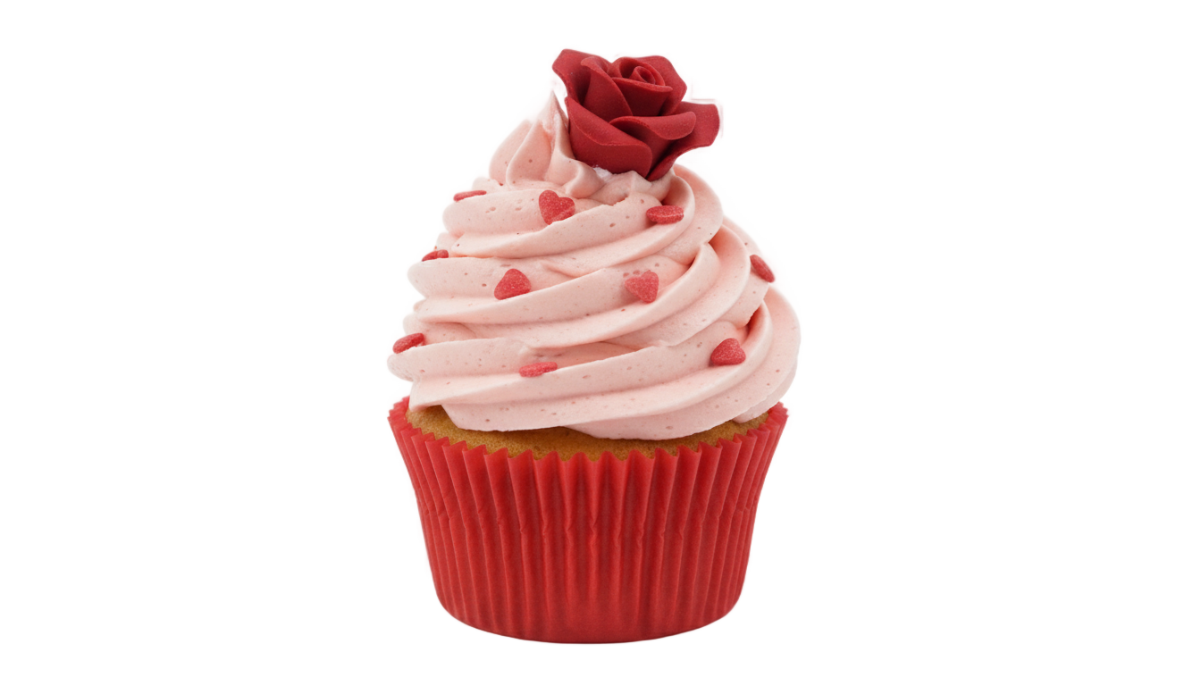 valentine cupcake png PNG transparent background