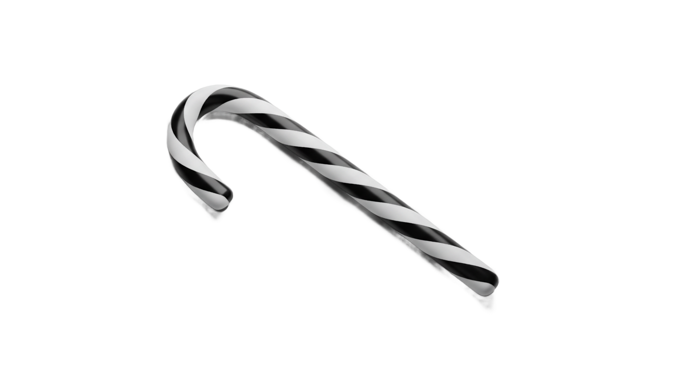 candy cane png black and white PNG transparent background