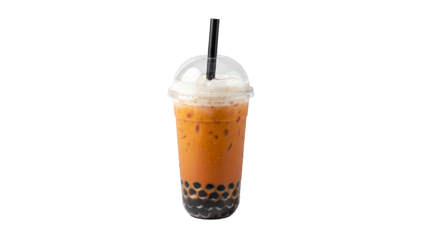 thai tea boba png PNG transparent background