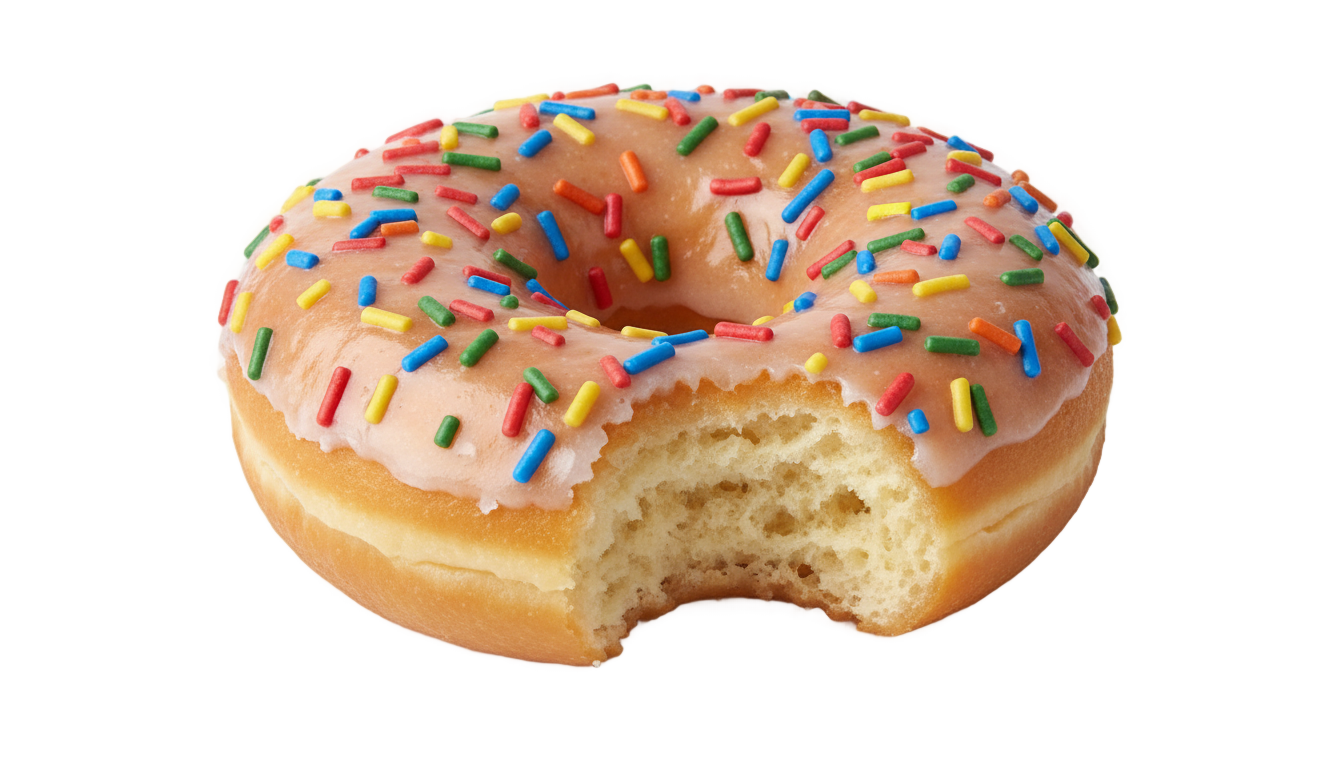 bitten donut png PNG transparent background