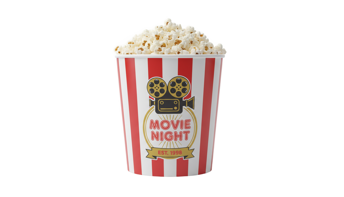 popcorn cinema logo png PNG transparent background