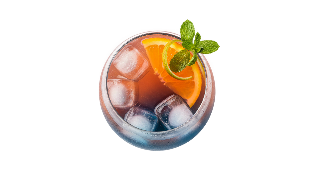 cocktail top view png PNG transparent background
