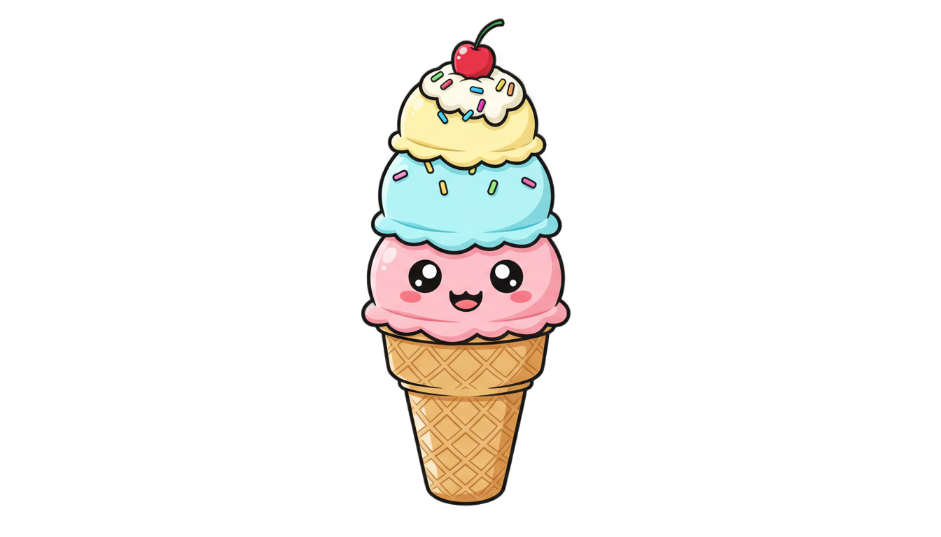 ice cream cartoon png PNG transparent background