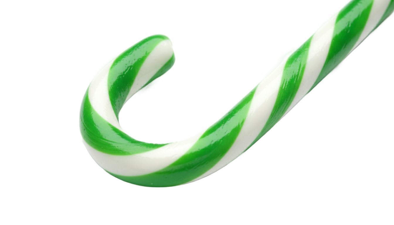 green candy cane png PNG transparent background