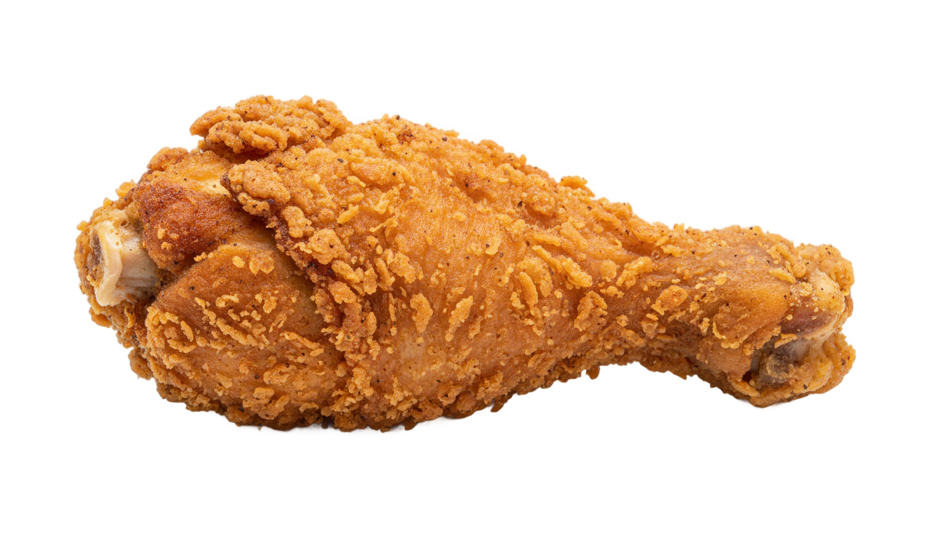 fried chicken leg piece png PNG transparent background