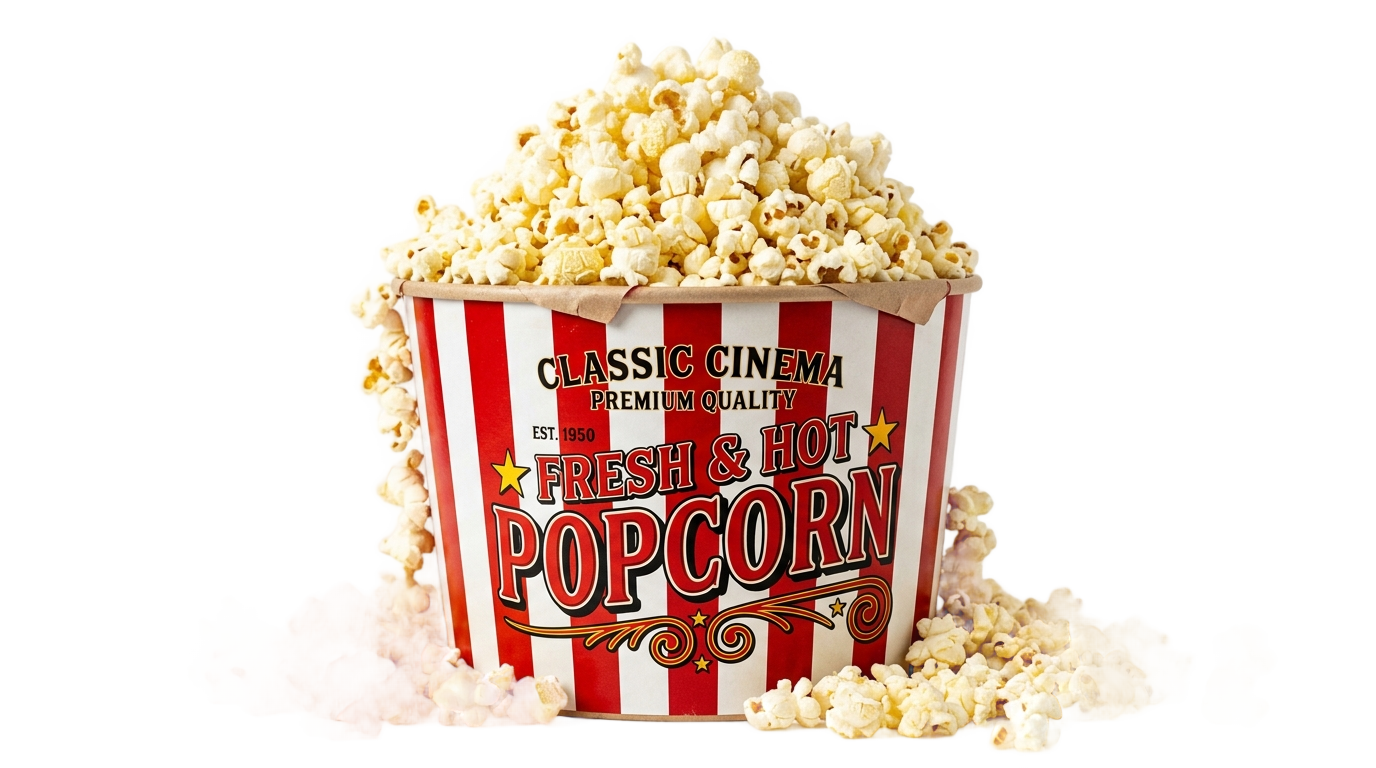 fresh popcorn logo png PNG transparent background