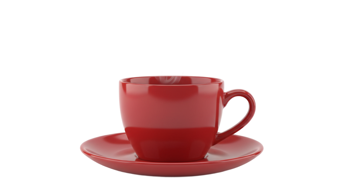red coffee cup png PNG transparent background