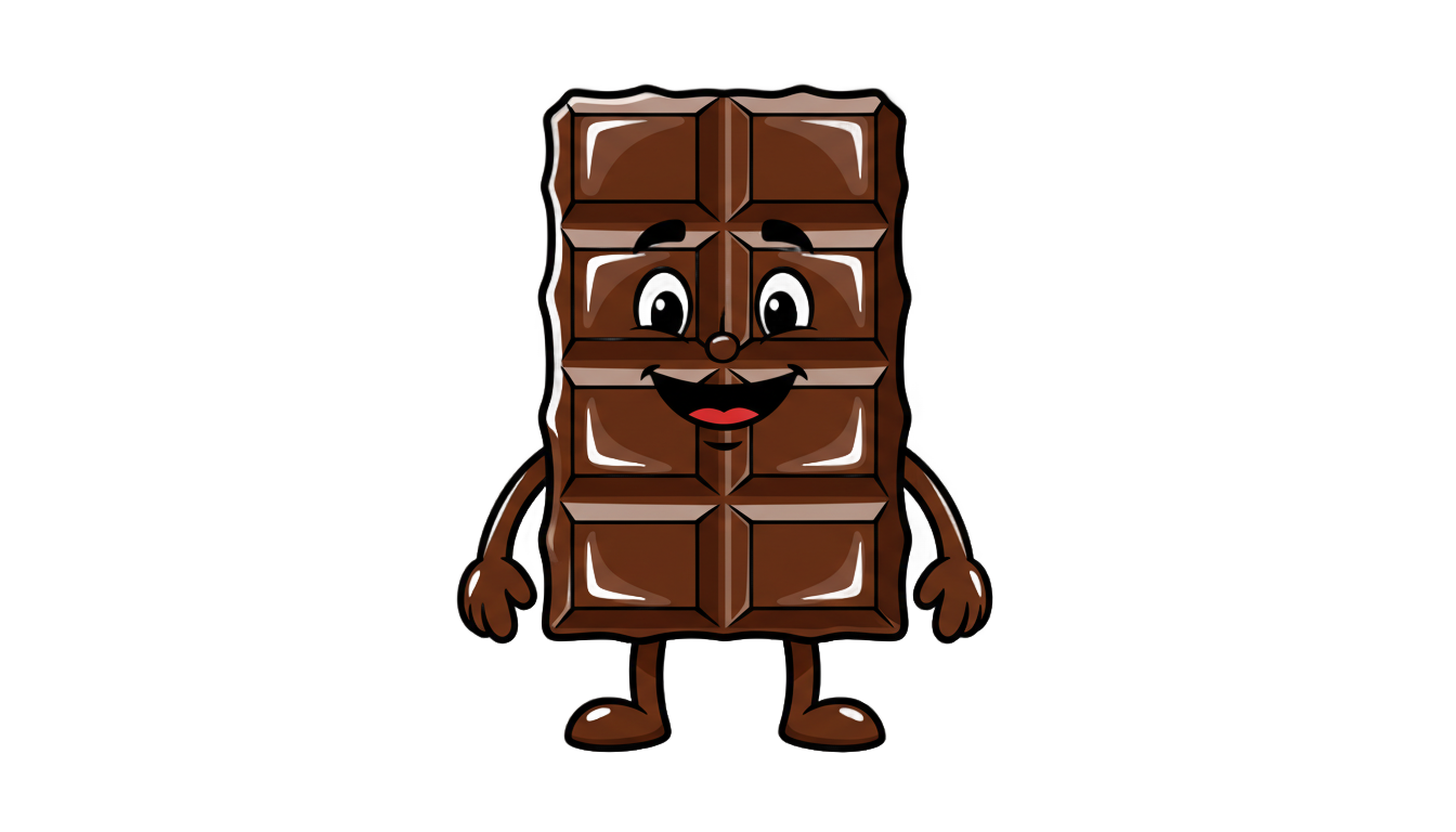 chocolate png cartoon PNG transparent background