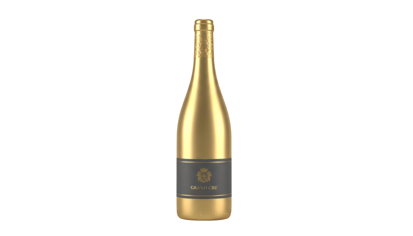 gold wine bottle png PNG transparent background