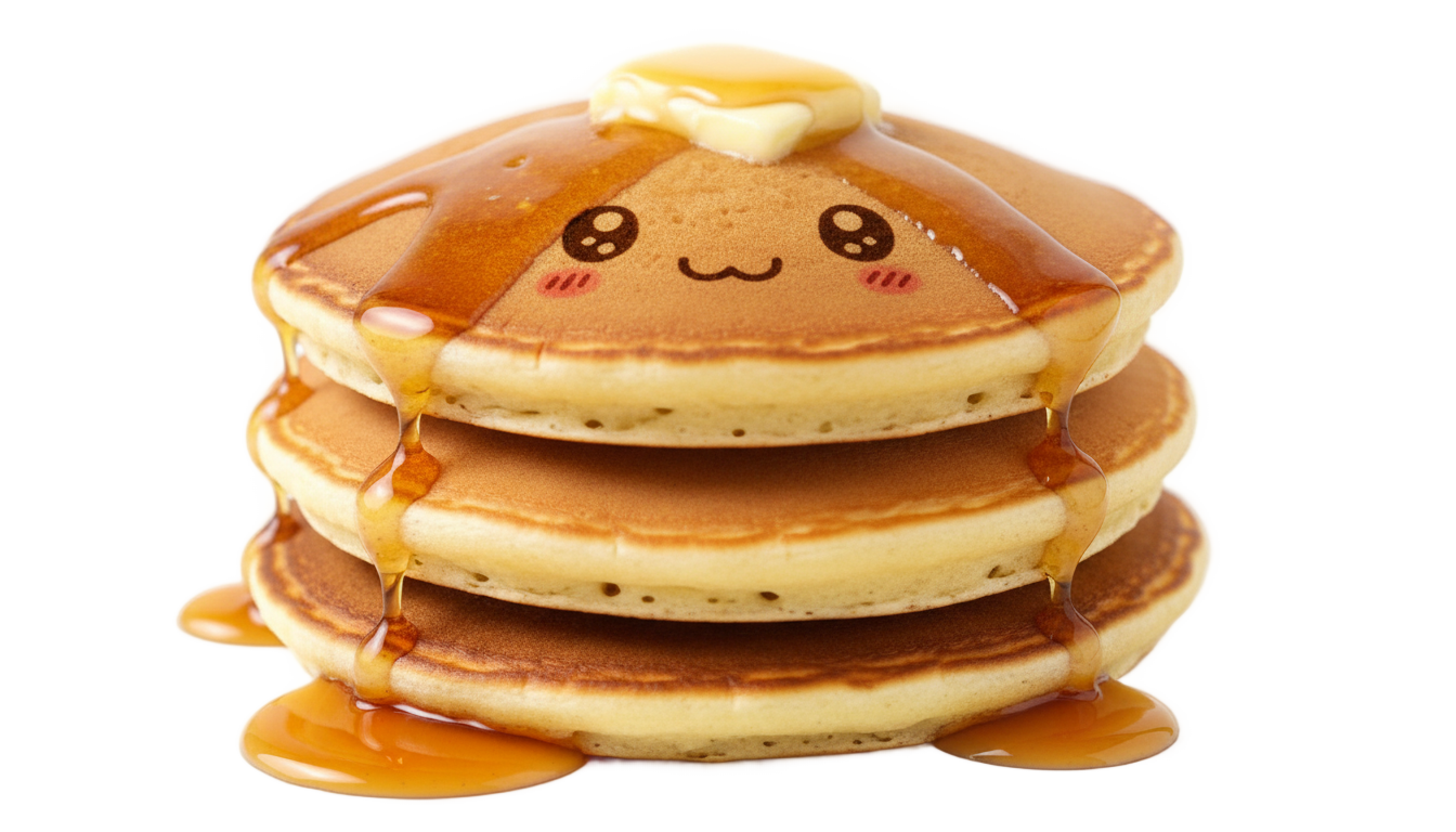 cute pancake png PNG transparent background